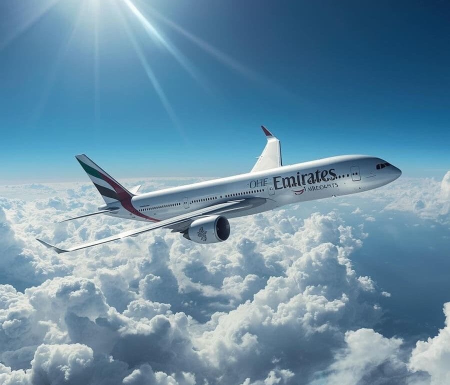 Travel by plane emirates- C-levels Style